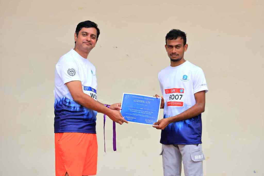 Venkatesan A. Winner 10K Race The Carnival marathon 2026, endocrinology cmc vellore Marathon took place on 26th January 2026
