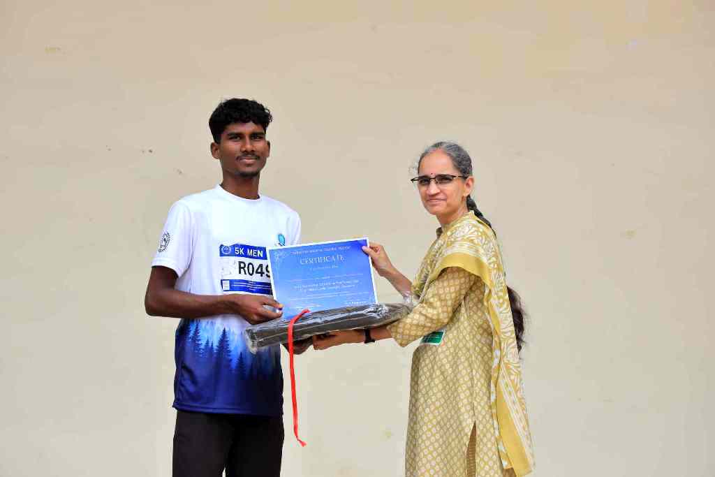 Dinesh M. Winner 5K Men's Race The Carnival marathon 2026, endocrinology cmc vellore Marathon took place on 26th January 2026